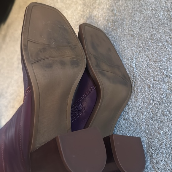 Franco Sarto Plum Mid Calf Boots in Plum Size 6 1/2 - Picture 5 of 6